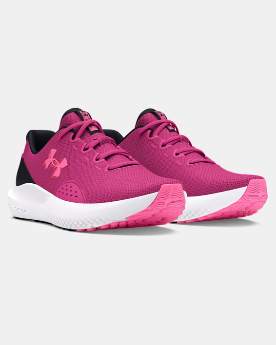 Women's UA Surge 4 Running Shoes in Pink image number 3